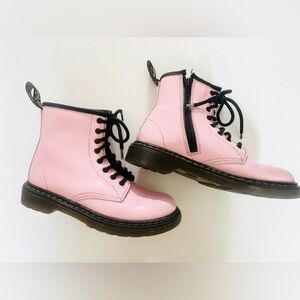 Dr. Martens 1460J pink patent leather boots youth size 2 US